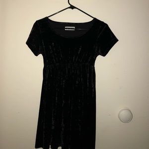 American Apparel Crushed Velvet Babydoll Dress